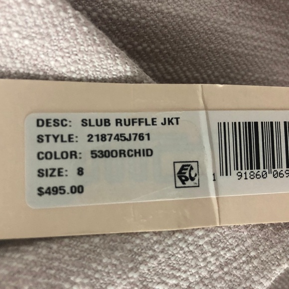 Rebecca Taylor Slub Ruffle Jacket - Picture 5 of 7